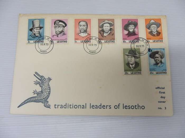 Lesotho (1975) - Traditional Leaders of Lesotho Illustrated FDC