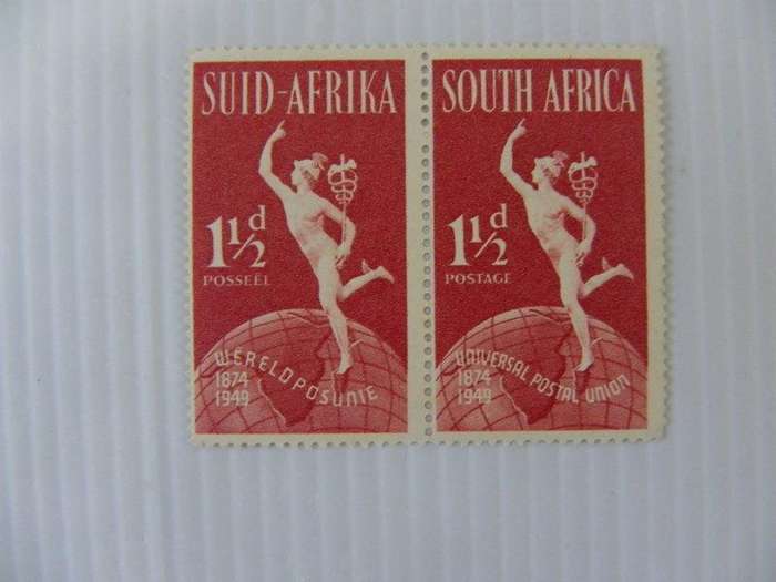 Union (1949) - 75th Anniversary of UPU 1 1/2 d Mint Pair