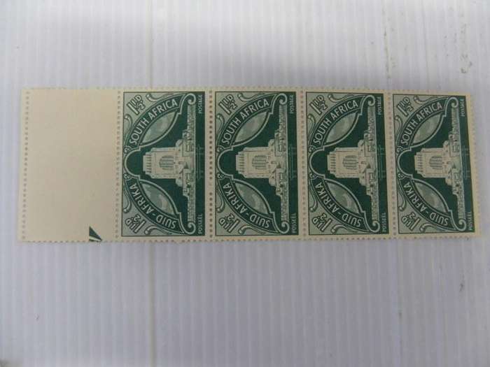 Union (1949) - Inauguration of the Voortrekker Monument 1 1/2 d Mint Marginal Strip