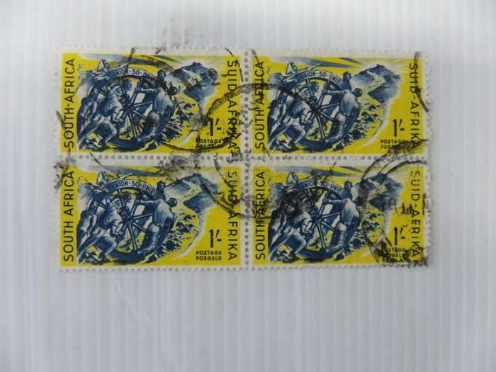 Union (1960) - 50th Anniversary of the Union 1/- Used Block