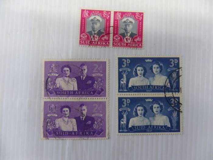 Union (1947) - Royal Visit Used Set in Pairs