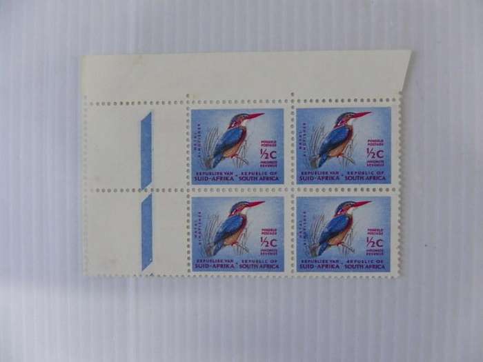 RSA 1st Definitive Series (1961) - 1/2 c Mint Corner Block