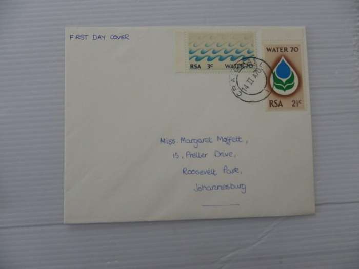 RSA 1.13 (1970) - Water Campaign Official Private FDC