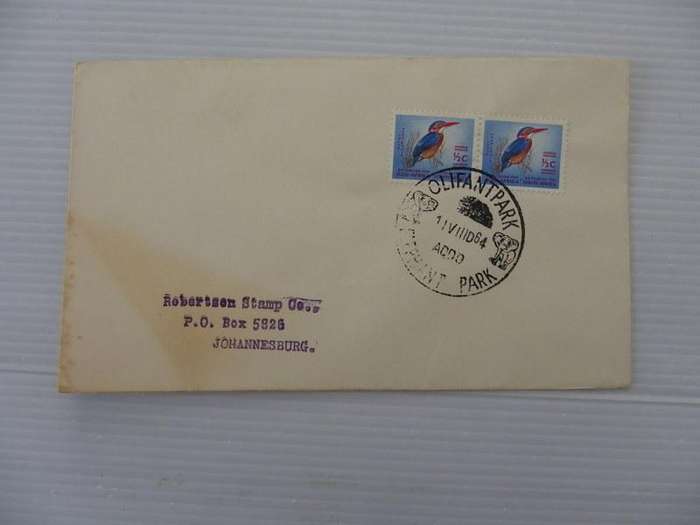 RSA (1964) - Letter with Elephant Park Cancel
