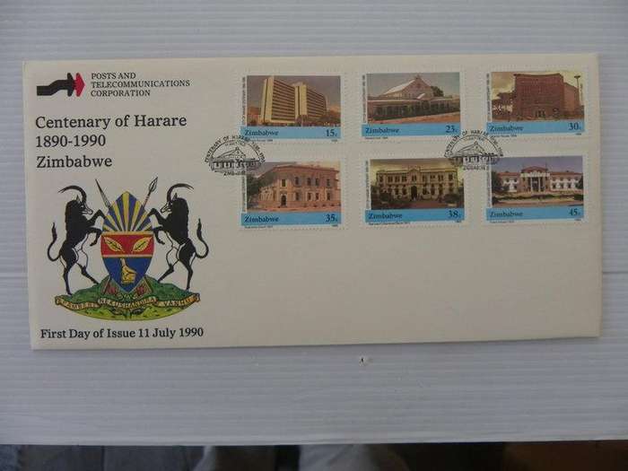 Zimbabwe (1990) - Centenary of Harare Illustrated FDC