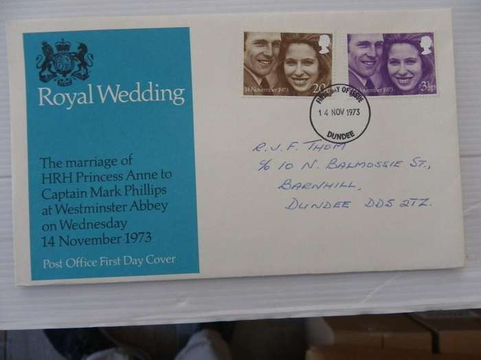 Great Britain (1973) - Royal Wedding Illustrated FDC