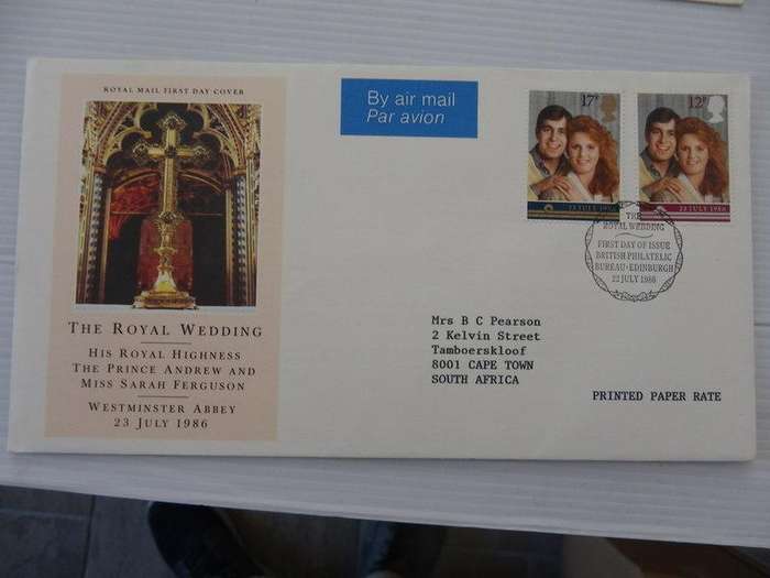 Great Britain (1986) - Royal Wedding Illustrated FDC