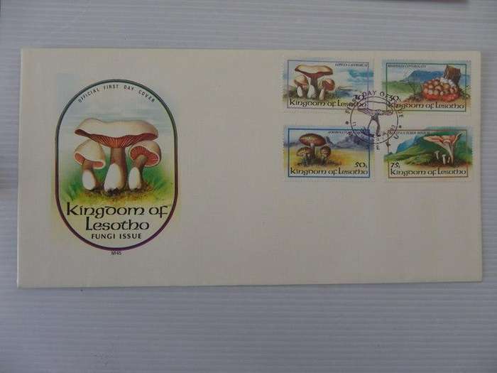 Lesotho (1983) - FDC #45 Fungi Illustrated FDC