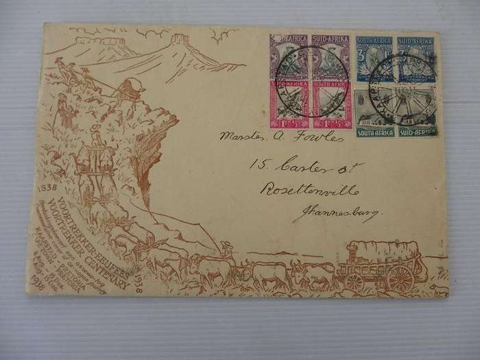 Union (1938) - Voortrekker Memorial Fund Illustrated FDC