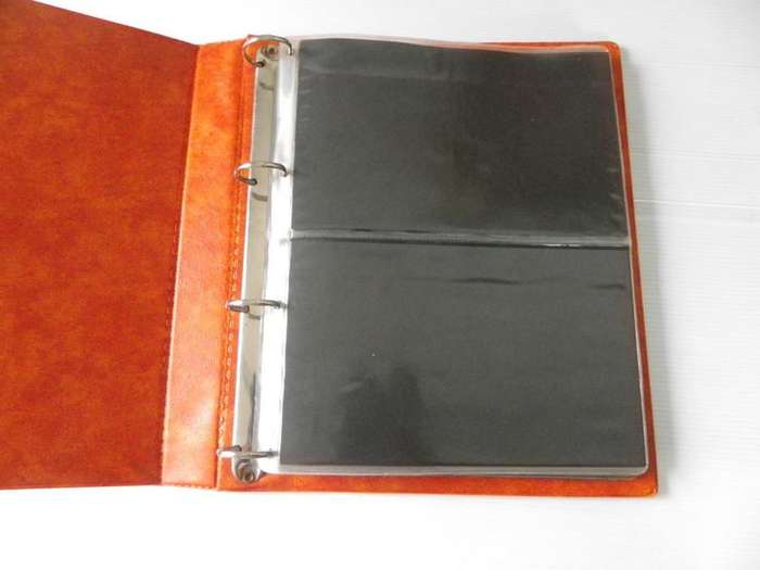 Yellow Brown Ideal FDC Album with 2 Pockets per Page and 12 Pages