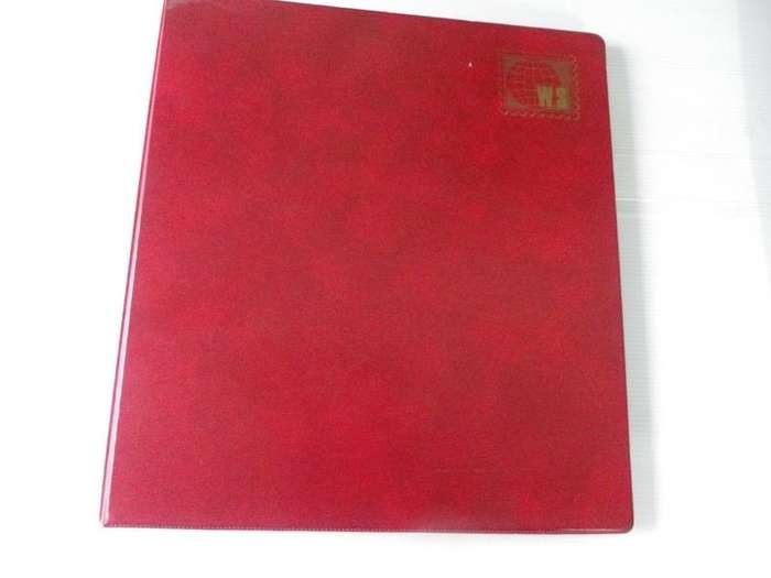 Red FDC Album for larger FDC's with 2 Pockets per Page and 12 Pages