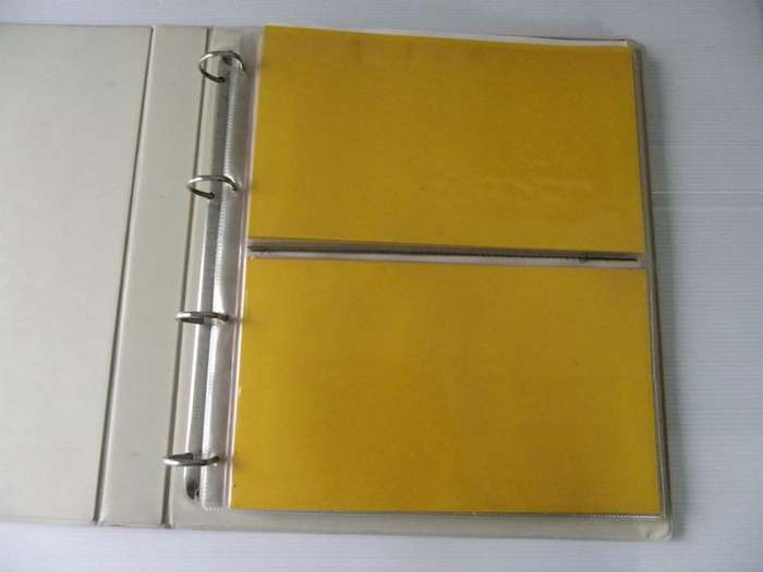 Red FDC Album for larger FDC's with 2 Pockets per Page and 12 Pages