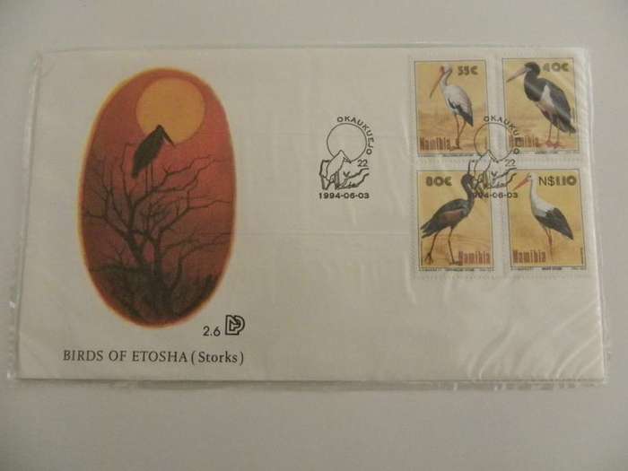 Namibia 2.06 (1994) - Birds of Etosha Official FDC