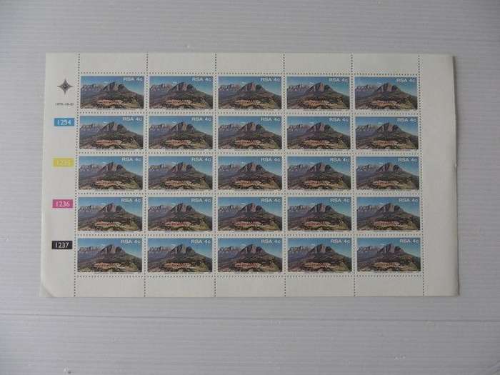 RSA 3.17 (1979) - 150th Anniversary of Cape Town Full Sheet in Mint