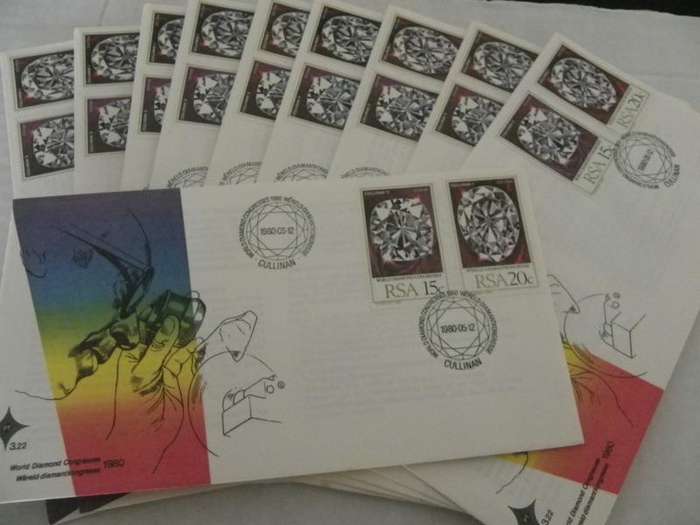 Excess Stock - RSA 3.22 FDC`s - Set of 10 FDC's (Bid per FDC to take all 10)