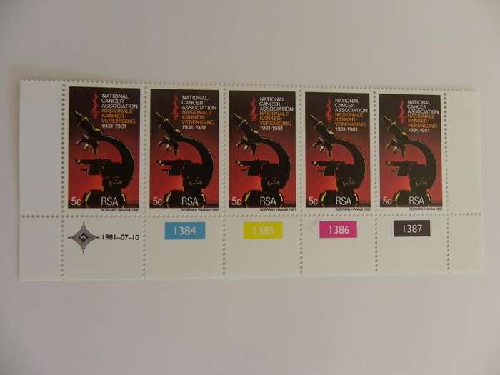 RSA 3.31 (1981) - 50th Anniversary of National Cancer Association Mint Control Block