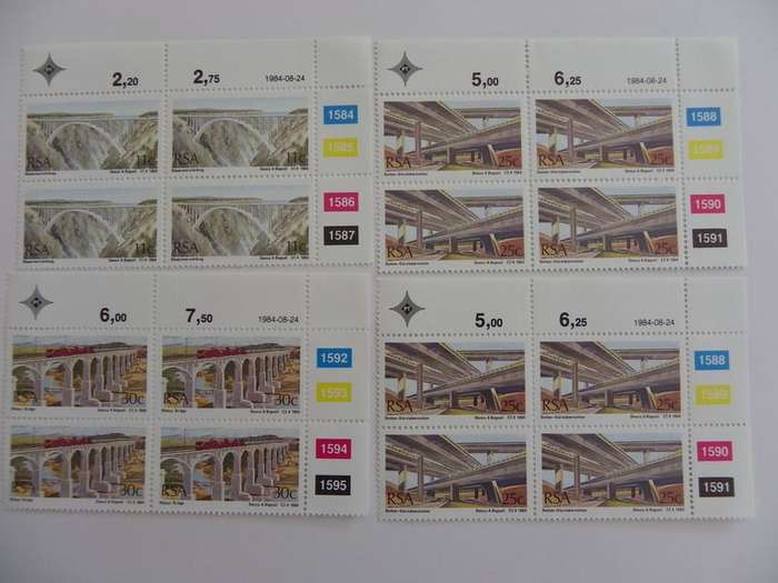 RSA 4.09 (1984) - SA Bridges Mint Control Block Set