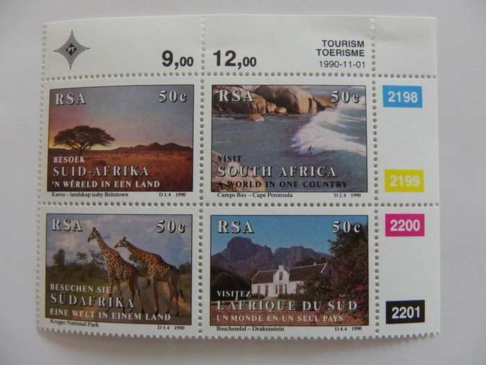 RSA 5.11 (1990) - Tourism in SA Mint Control Block