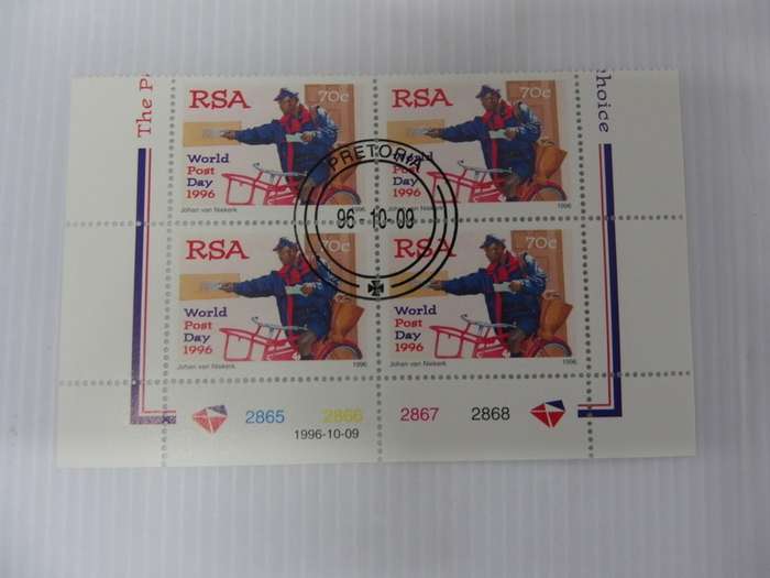 RSA 6.45 (1996) - World Post Day CTO Cancelled Control Block