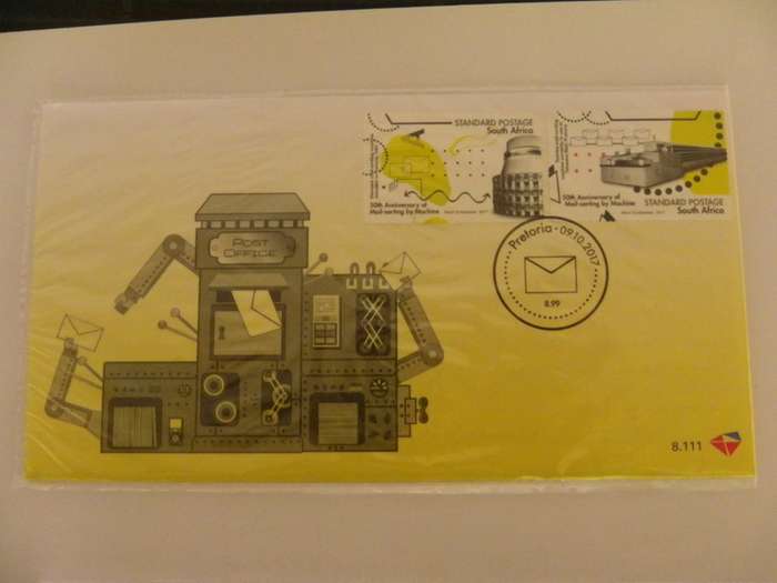 RSA 8.111  (2017) - 50th Anniversary of Mail Sorting Official FDC