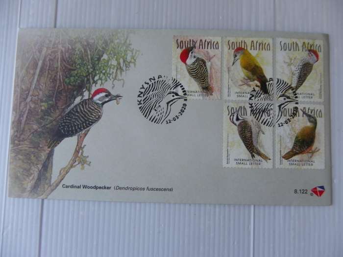 RSA 8.122 (2020) - Woodpeckers of SA Official FDC