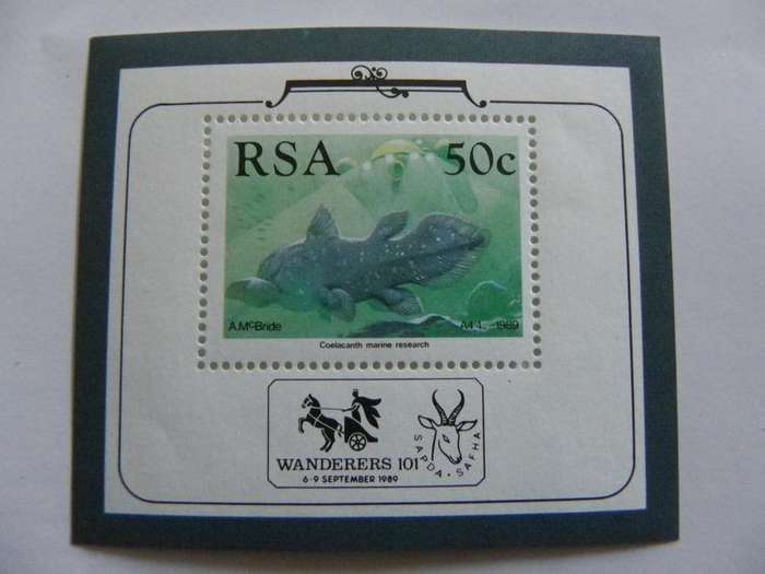 RSA SAF04 (1989) - Identification of the Coelacanth Mint Miniature Sheet