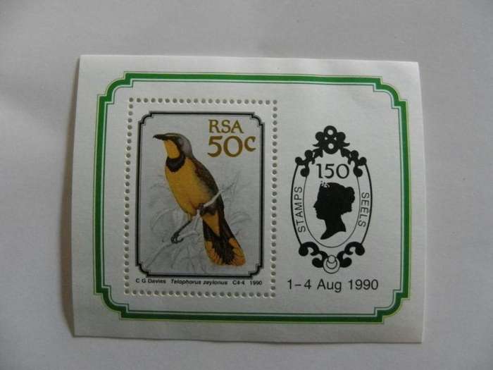 RSA SAF05 (1990) - Birds Mint Miniature sheet