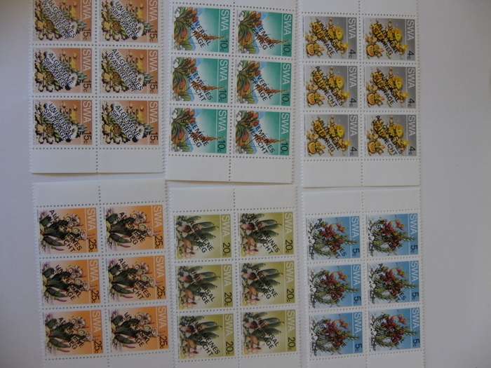 SWA 1.25 (1978) - Universal Suffrage Large Mint Control Block Set