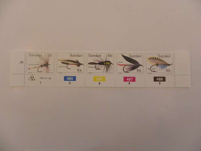 Transkei 1.25 (1982) - Fishing Flies (3rd Series) Mint Control Block