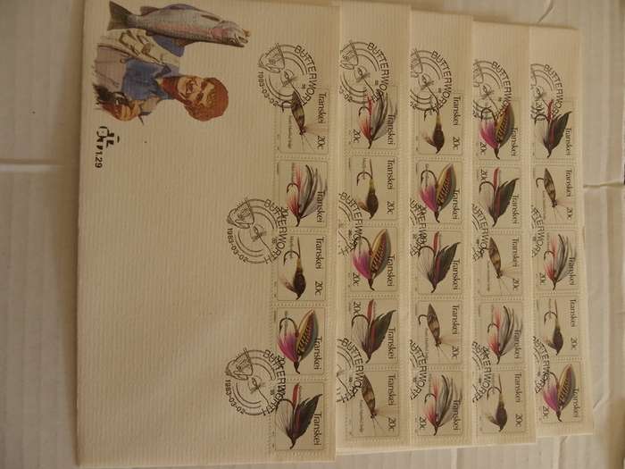 Transkei 1.29 (1983) - Fishing Flies (4th Series) Full Set of FDC's