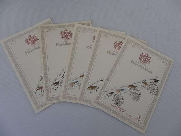 Transkei 1.33 (1984) - Fishing Flies (5th Series) Full Set of Collector Sheets
