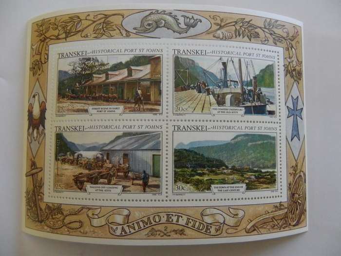 Transkei S02 (1986) - Historic Port St Johns Mint Miniature Sheet