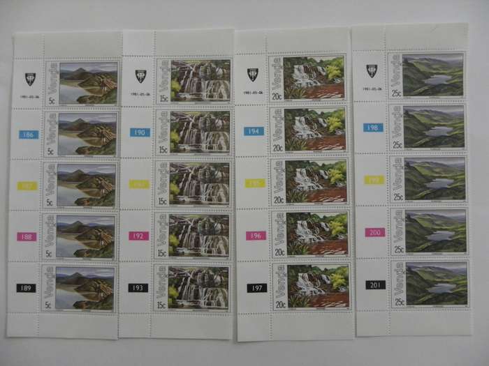 Venda 1.07 (1981) - Lakes and Waterfalls Mint Control Block Set