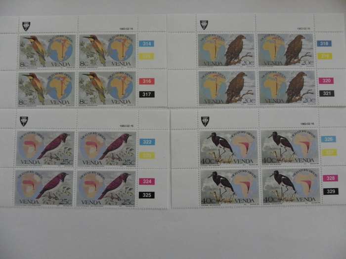 Venda 1.14 (1983) - Migratory Birds Mint Control Block Set