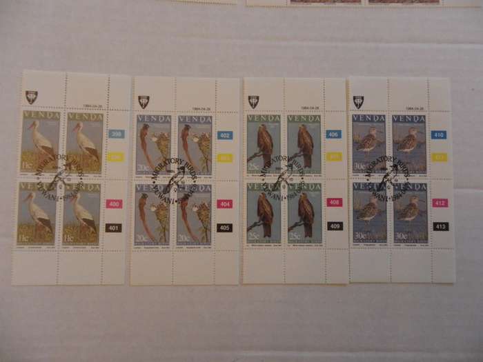 Venda 1.19 (1984) - Migratory Birds (2nd Series) Mint Control Block set