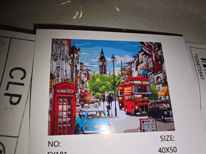 Paint By Numbers - Canvas, Paint - London Scene