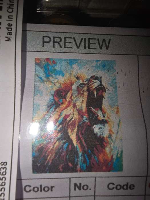 Paint By Numbers - Canvas, Paint - Lion