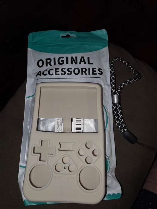 R36s Gaming Console Silicone Pouch/Cover Protection - Cream