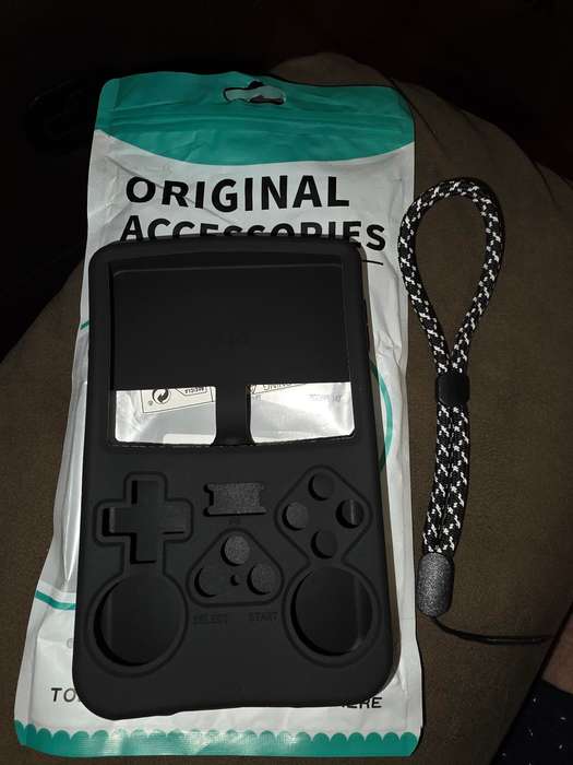 R36s Gaming Console Silicone Pouch/Cover Protection - Black