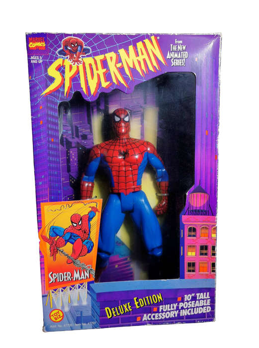 1992 ToyBiz Spider-Man with Rare Lizard/Dr. Octopus Error Box