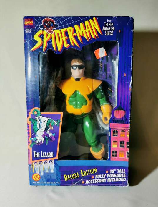 1992 ToyBiz Spider-Man + Dr. Octopus (Rare Lizard Error Box)