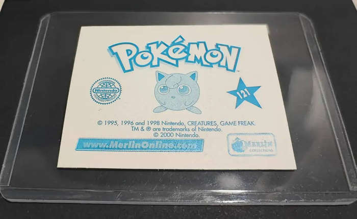 Framed 2000 Topps Pokémon Prism Charizard Sticker