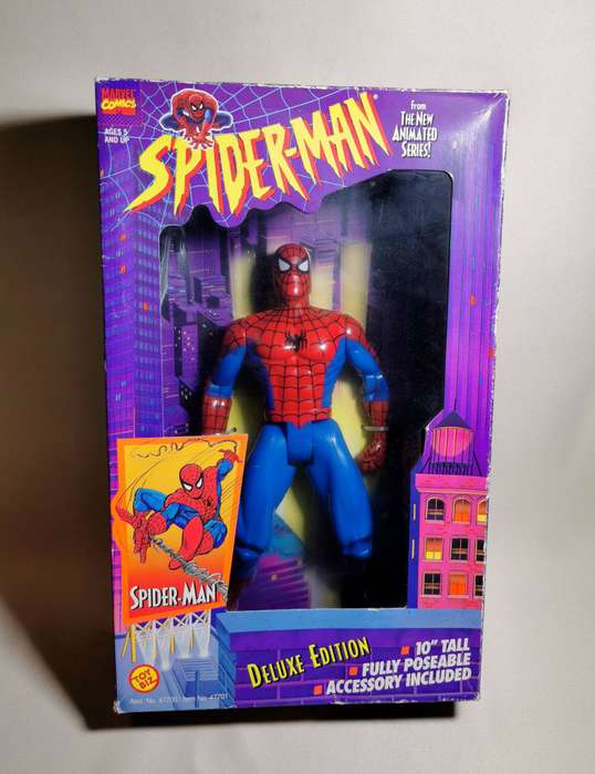 1992 ToyBiz Spider-Man with Rare Lizard/Dr. Octopus Error Box