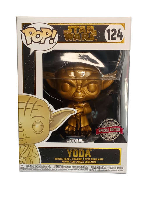 Funko POP! Star Wars #124 Yoda Metallic Gold Special Edition