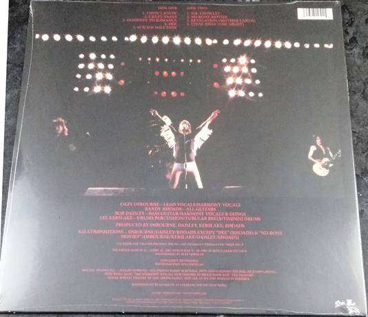 OZZY OSBOURNE Blizzard of Ozz SILVER WITH RED SWIRLS LP VINYL Record