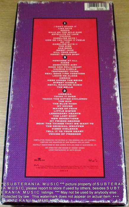 LOU REED Between Thought And Expression - The Lou Reed Anthology 3 CD BOX SET