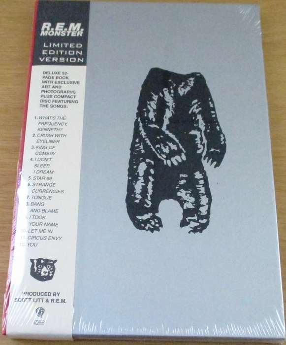 R.E.M. Monster Limited Edition Deluxe 52 page book with exclusive art and photographs NOT SEALED