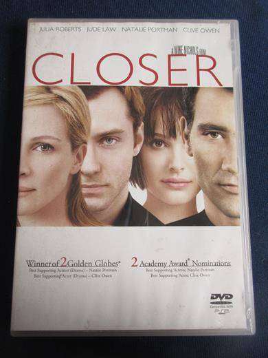 CLOSER Julia Roberts Jude Law Natalie Portman Clive Owen DVD [BBOX 8] Region 2