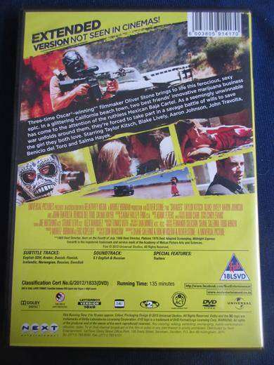 SAVAGES DVD John Travolta [BBOX 9] Region 2