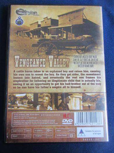 VENGEANCE VALLEY DVD Burt Lancaster [BBOX 9] Region 2